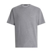 Grijze Mélange Crew Neck T-shirt Dolce & Gabbana , Gray , Heren