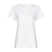 Casual Katoenen T-shirt Pinko , White , Dames