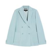 Dubbelrijige blazer in zuivere wol Weekend , Blue , Dames