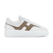 Witte en beige sneakers voor heren Hogan , White , Heren