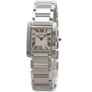 Pre-owned Glass watches Cartier Vintage , White , Dames