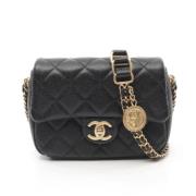 Pre-owned Leather crossbody-bags Chanel Vintage , Black , Dames