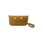 Leather clutches A.p.c. , Brown , Dames