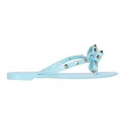 Blauwe Sandalen met Strikdetail Valentino Garavani , Blue , Dames