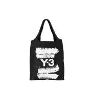 Zwarte Shopper Tas Synthetisch Magnetische Sluiting Y-3 , Black , Unis...