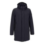 Navy Blue Herenjas PrimaLoft Collectie Peuterey , Blue , Heren