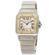 Pre-owned Yellow Gold watches Cartier Vintage , Beige , Heren