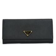 Pre-owned Fabric wallets Prada Vintage , Black , Dames