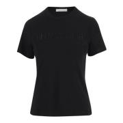 Katoenen Crew Neck T-shirt Zwart Helmut Lang , Black , Dames