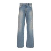 Blauwe Jeans voor Mannen Balmain , Blue , Heren