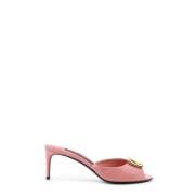 Patent Leren Stiletto Sandalen Dolce & Gabbana , Pink , Dames