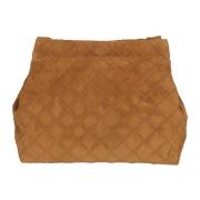 Bruine Handtas met Diamantpatroon Tory Burch , Brown , Dames