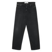 Zwarte Wijde Gesneden Jeans Séfr , Black , Heren