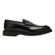 Klassieke Leren Loafer Schoen Doucal's , Black , Heren