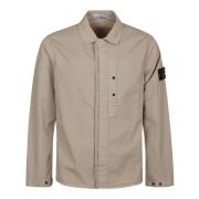 Stijlvolle Overshirt voor Mannen Stone Island , Beige , Heren