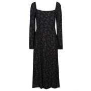 Elegante Midi Jurk voor Vrouwen Mar De Margaritas , Black , Dames