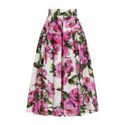 Witte en Fuchsia Rok Dolce & Gabbana , Multicolor , Dames