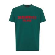 Cool Fit Milano Tee in Groen Dsquared2 , Green , Heren