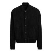 Leren Bomberjack Salvatore Santoro , Black , Heren