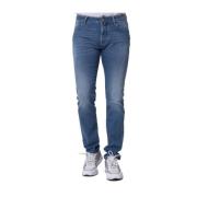 Slim Fit Vervaagde Blauwe Jeans Jacob Cohën , Blue , Heren