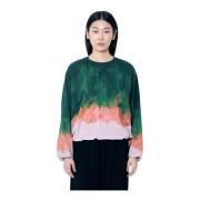 Zijdeblend Gedrukte Capo Blouse Dries Van Noten , Multicolor , Dames