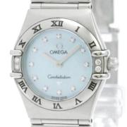 Pre-owned Glass watches Omega Vintage , Blue , Dames