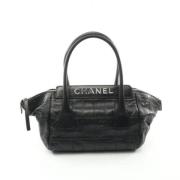 Pre-owned Leather chanel-bags Chanel Vintage , Black , Dames