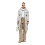 Omkeerbare Lange Donsjas Moncler , Beige , Dames