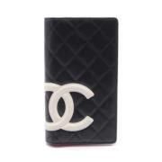 Pre-owned Fabric wallets Chanel Vintage , Black , Dames