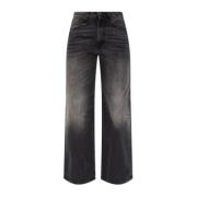 Jeans met vintage-effect R13 , Black , Dames