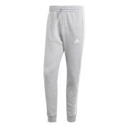 Grijze Essentials Fleece 3-Stripes Tapered Cuff Broek Adidas , Gray , ...