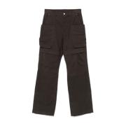 Cargo broek in donkergrijs katoen Rick Owens , Gray , Heren