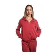 Bordeaux hoodie met logodetails Moschino , Red , Dames