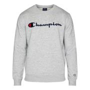 Geborduurd Logo Crewneck Sweatshirt Champion , Gray , Heren