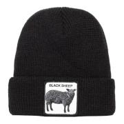 Zwarte Schaap Beanie Hoed Goorin Bros , Black , Unisex