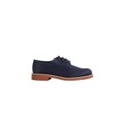 Navy Blauwe Canvas Derby Schoenen Church's , Blue , Heren