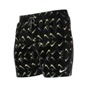 Zwarte Multi Swosh Zwemshorts Nike , Black , Heren