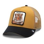 Mosterd Tijger Wildcat Trucker Cap Goorin Bros , Yellow , Heren