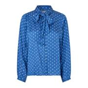 Elliell Shirt Dot Print Elegant Vintage Lollys Laundry , Blue , Dames