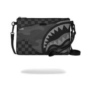 Zwarte Camo Tear Crossover Clutch Sprayground , Black , Dames