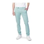 Groene Skinny Katoen Elastaan Broek Antony Morato , Green , Heren