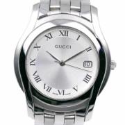 Pre-owned Glass watches Gucci Vintage , Gray , Heren