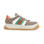 Dubbele Screener Sneakers Gucci , Multicolor , Heren