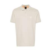 Beige Katoenen Polotrui Hugo Boss , Beige , Heren