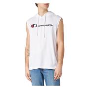 Witte Tanktop met Legacy Logo Hooded Tee Champion , White , Heren