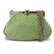 Pre-owned Fabric chanel-bags Chanel Vintage , Green , Dames