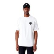 Witte Spray Grafisch T-shirt New Era , White , Heren