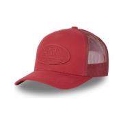 Rode trucker pet met lof stijl VON Dutch , Red , Heren