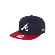 Braves MLB Pet Navy Blauw Stijl 9Fifty New Era , Blue , Heren