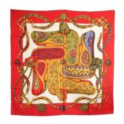 Pre-owned Silk scarves Hermès Vintage , Multicolor , Dames